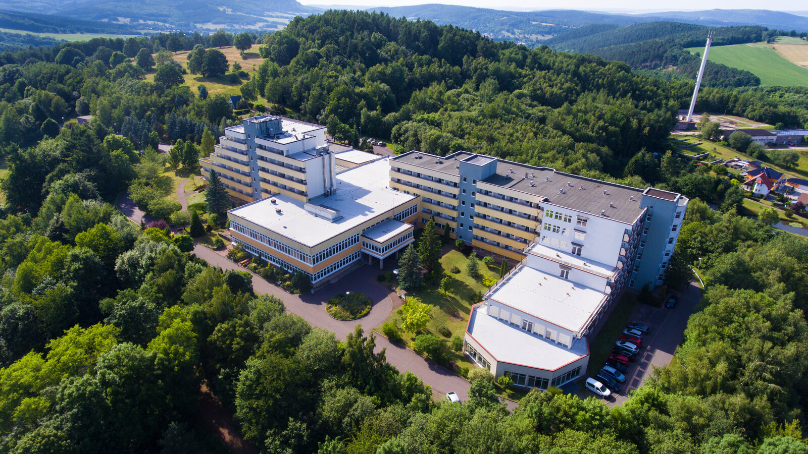 Luftbild Inselsberg Klinik
